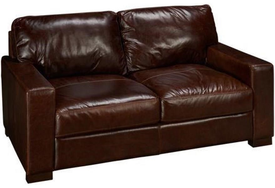 Softline leather sofa hotsell in splendor chestnut